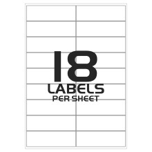 (18 labels Per A4 Sheet) A4 Labels 20 Sheets Sticky Label, Address Labels, Printer Labels, iSOUL Self Adhesive Printable A4 Sticker Paper for Printing, Laser Labels Stickers