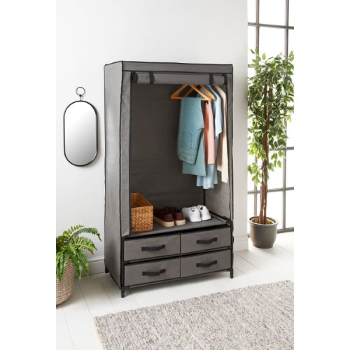 New Spaceways Wardrobe With Drawers Enjoy generous clothing storage
