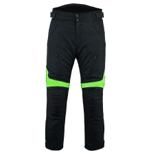 (Black Flourcent, 30 W) Men's Waterproof Thermal Armoured Motorcycle Trousers