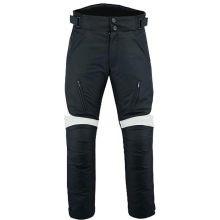 (Black Grey, 32 W) Men's Waterproof Thermal Armoured Motorcycle Trousers