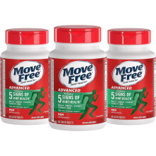 Schiff Move Free Salud Articular Avanzada + MSM, Glucosamina y Condroitina, 120 Comprimidos (3 Pack)