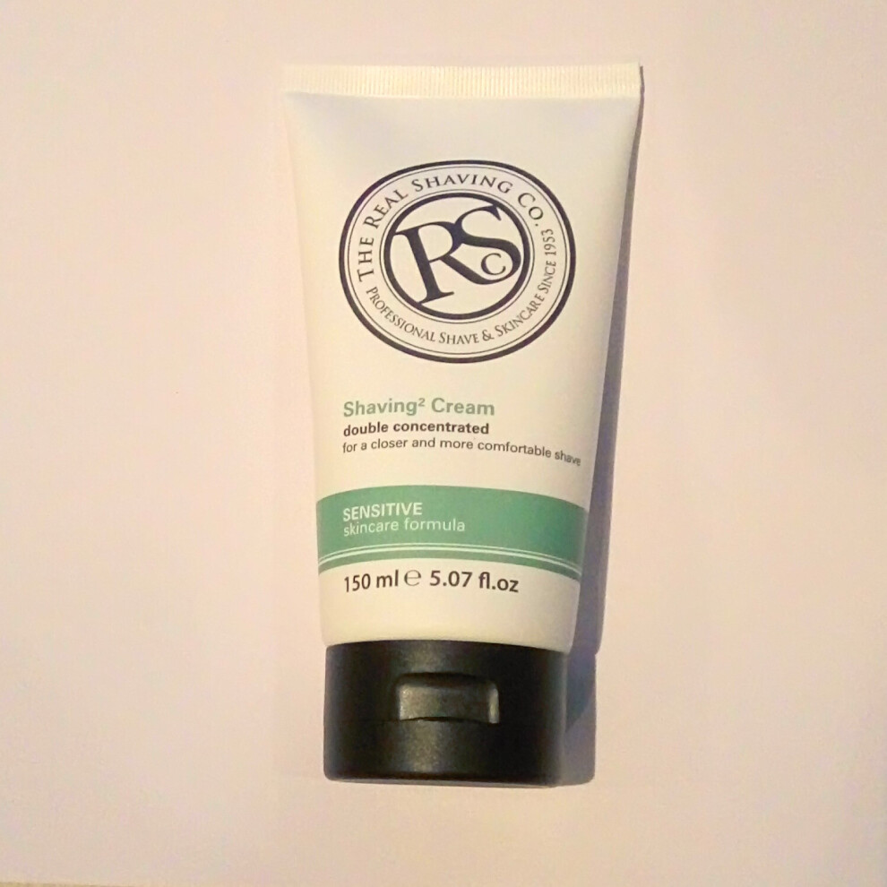 The Real Shaving Company Double Concentrated Shaving² Cream, Sensitive Skincare Shave Formula