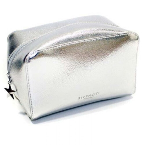 Givenchy Givenchy Parfums Make Up/Toiletry/Acessory Bag, Small Cubic Pouch, Silver