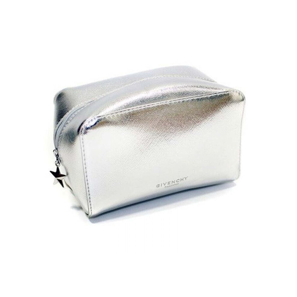 Givenchy Parfums Make Up/Toiletry/Acessory Bag, Small Cubic Pouch, Silver