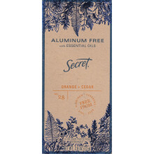 Secret No. 28 Orange + Cedar alumiiniton deodorantti, 73 g (2,6 oz)
