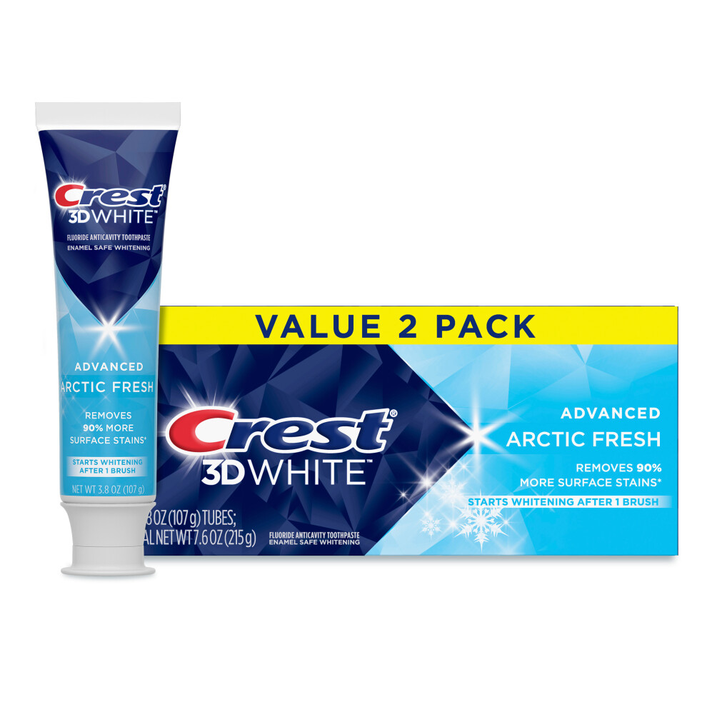Crest 3D White Arctic Fresh Whitening Toothpaste 3.8 oz (107 g) 2-Pack