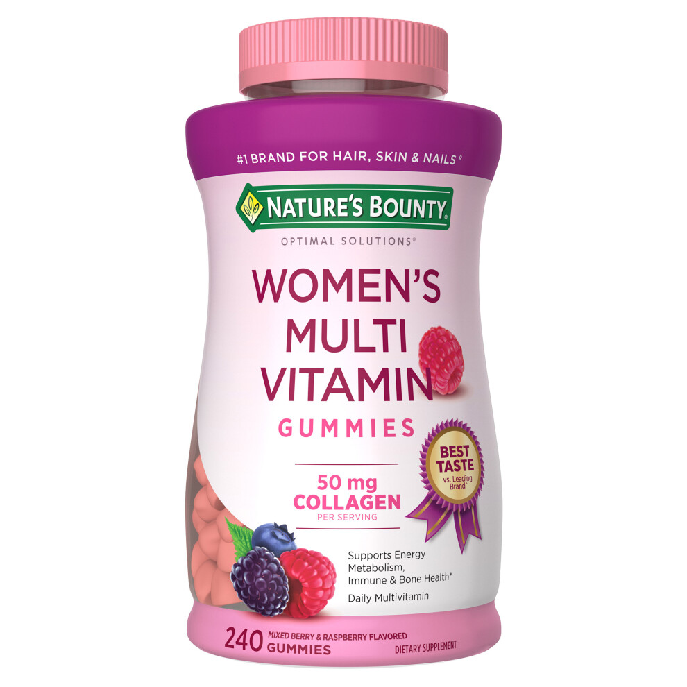 Nature's Bounty Women's Multivitamin Gummies, Mixed Berry, 240 Count