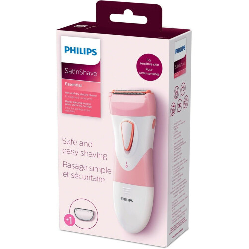Philips Philips SatinShave Essential, rasoio elettrico a secco e umido, HP6332/50
