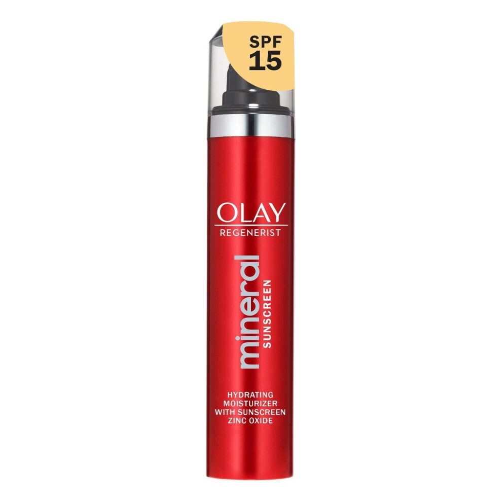 Olay Regenerist Hydrating Moisturizer SPF 15 Mineral Facial Sunscreen, 50 ml (1.7 fl oz)