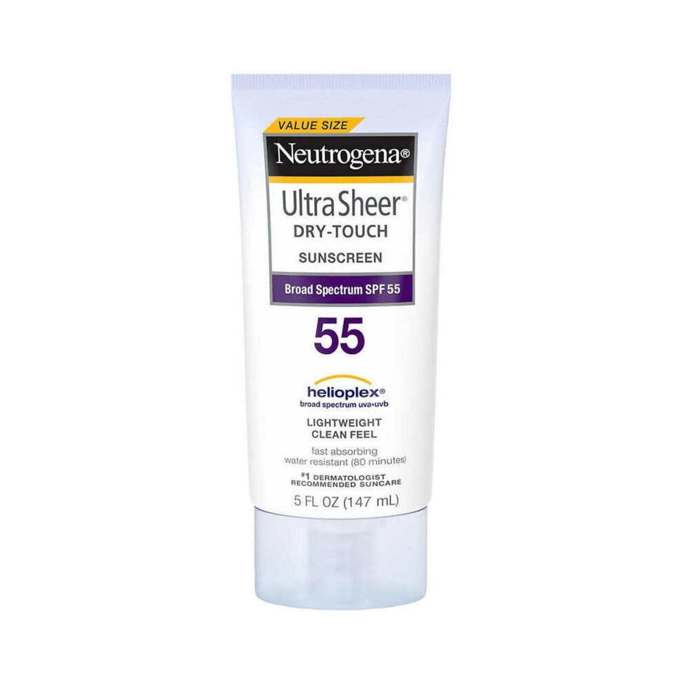 Neutrogena Ultra Sheer Dry-Touch SPF 55 Sunscreen, 5 fl oz (147 ml)