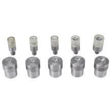 5 Sätze Doppelkappen Nietstempel (5mm/6mm/8mm/10mm/12mm)