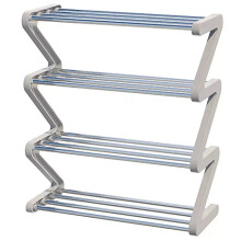 Shoe Rack Stackable Small Shoe Rack, Shoe Shelf Storage Organizer für Eingang, Flur und Schlafzimmer grau