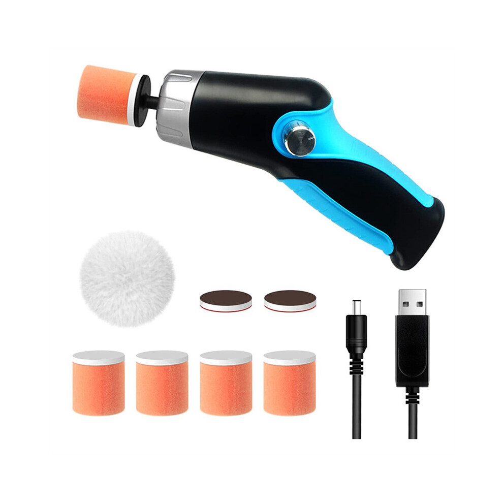 Cordless Car Buffer Polisher,Mini Portable Polisher Tool Kit for Car Detailing W/12V 2000MAh Rechargeable Battery &Cable
