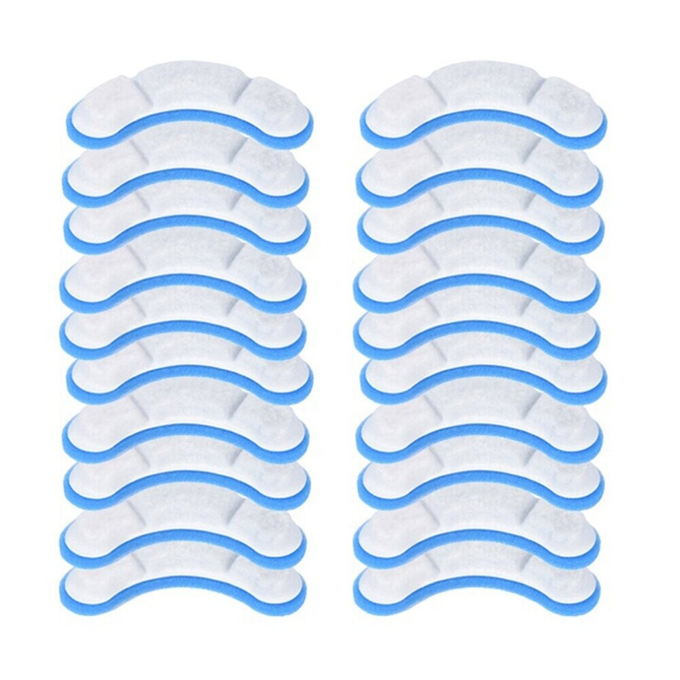 20PCS Pet Water Fountain Replacement Filter for WF050/WF060 Activated Carbon Filter for Pet Auto Drinking Feeder Pet