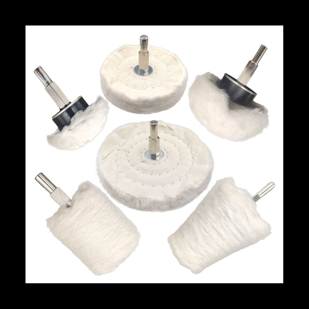 Buffing Wheel for Drill Buffing Pad Polishing Wheel Kits Wheel Shaped Polishing Tool for Metal Aluminum Stainless Etc