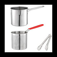 Deep Frying Pot with Strainer Basket Frying Pot for French Chicken