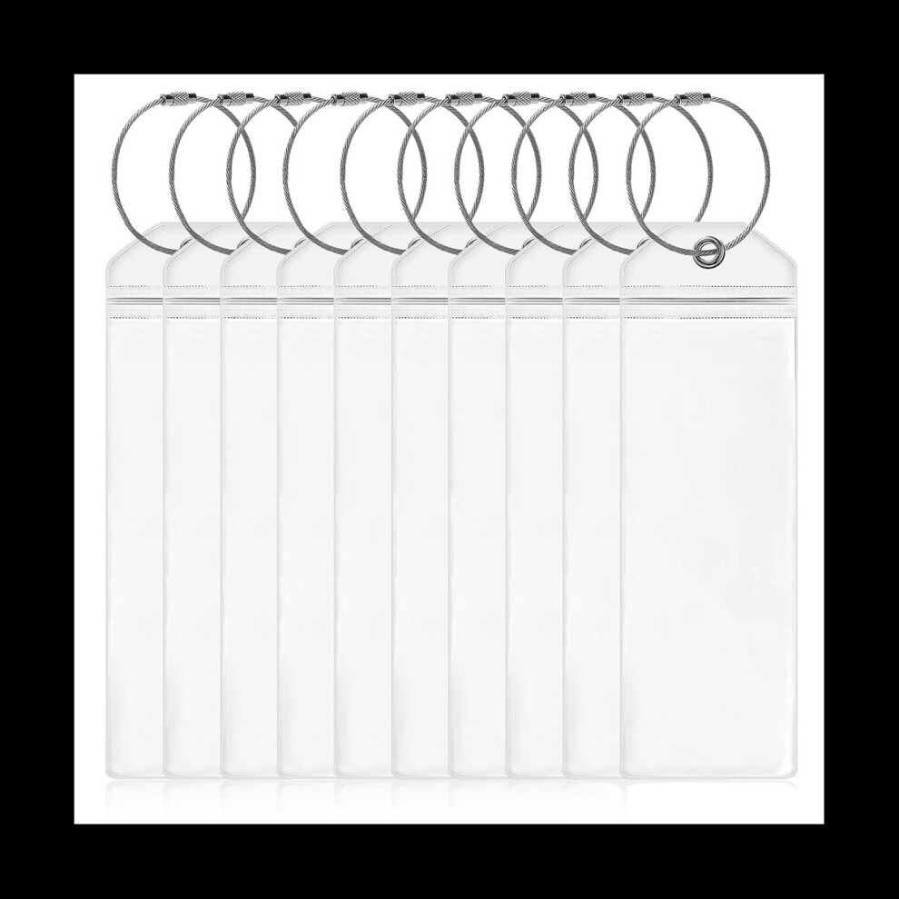 Tlily 10 Pack Suitcase Tags, Cruise Luggage Tag Holder, Cruise Luggage Tag