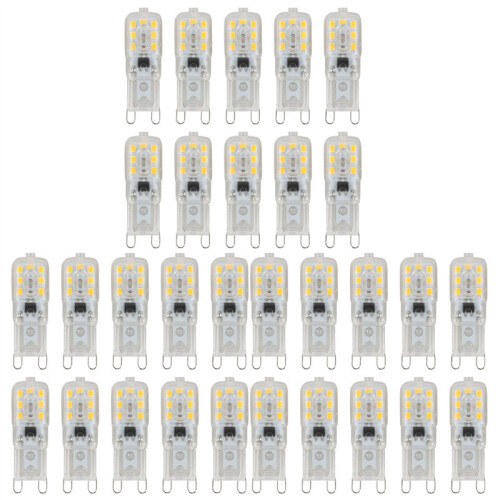 30 x G9 5W LED Dimmable Capsule Bulb Replace Light AC220-240V, Warm White