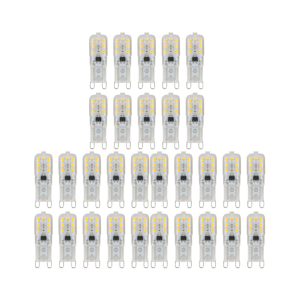 30 x G9 5W LED Dimmable Capsule Bulb Replace Light AC220-240V, Warm White