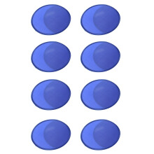 CNNOTEPAD-8Pcs Faltbarer runder Fächer-Blau