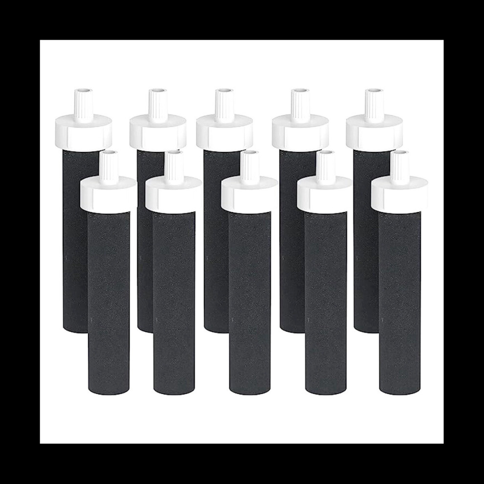 Replacement Activated Carbon Water Bottles Filters for BB06, Hard Edge, Sport Bottles Filters, 10 Count