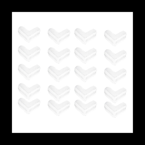 20Pcs Clear L-Shaped Corner Guards for Babies & Kids - Transparent, 2 Minutes Installation, Strong Adhesive