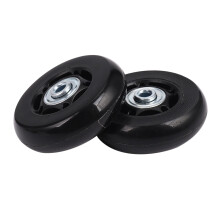 Tlily 2 Satz Gepäck Koffer Ersatz Räder Achsen Gummi Deluxe Reparatur OD 64mm Neu