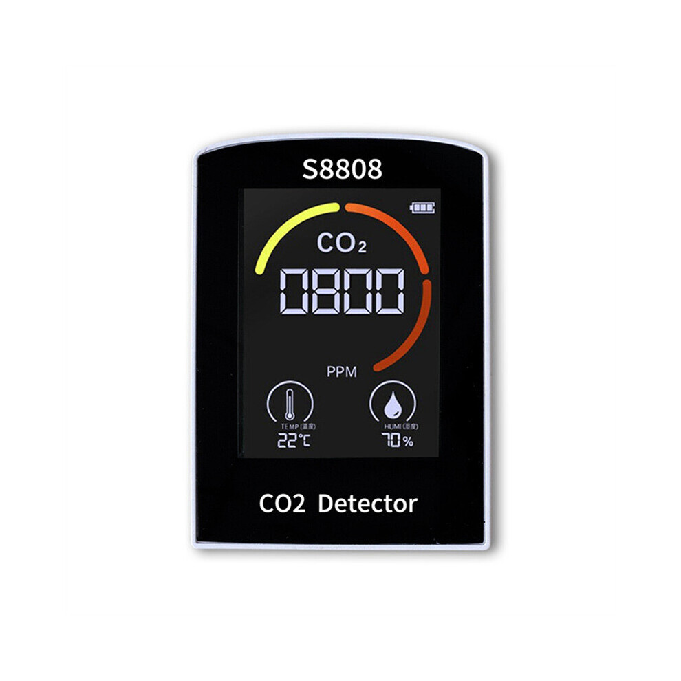 4-In-1 Digital CO2 Meter Measure Carbon Dioxide Humidity Temperature TVOC Sensor Tester CO2 Air Quality Monitor Detector