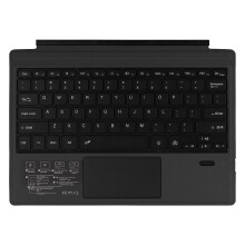 Kabellose Tastatur mit Drucktasten für Surface Pro 7, ultra-schlanke Bluetooth-Tastatur mit 7 Farben und Hintergrundbeleuchtung