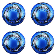 4X Balón de Fútbol Profesional TamaÃo 5 Balón de Fútbol Oficial de Entrenamiento de Fútbol Competición Fútbol al Aire Libre Azul