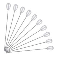 400 Pcs Long Teardrop Pearl Pins Straight Corsage Pins Sewing Pins Boutonniere Pins for Sewing Craft Wedding Decorations