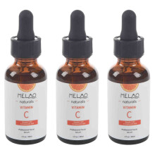 MELAO 3X Siero naturale di vitamina C per il viso Siero organico anti-etÃ  per il viso, 20% vitamina C + E 30ML