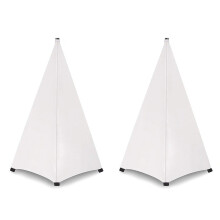 Universal DJ Licht Lautsprecher Stand Abdeckung Doppelseitige Stativ Stand Scrim Abdeckung dehnbares Material, 2 Stück