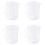 4X Messbecher 250ML Messbecher klar weiß Kunststoffbecher 1