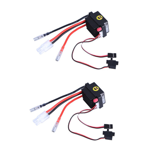 2X RC ESC 320A 6-12V Brushed ESC Speed Controller mit 2A BEC für RC Boot U6L5