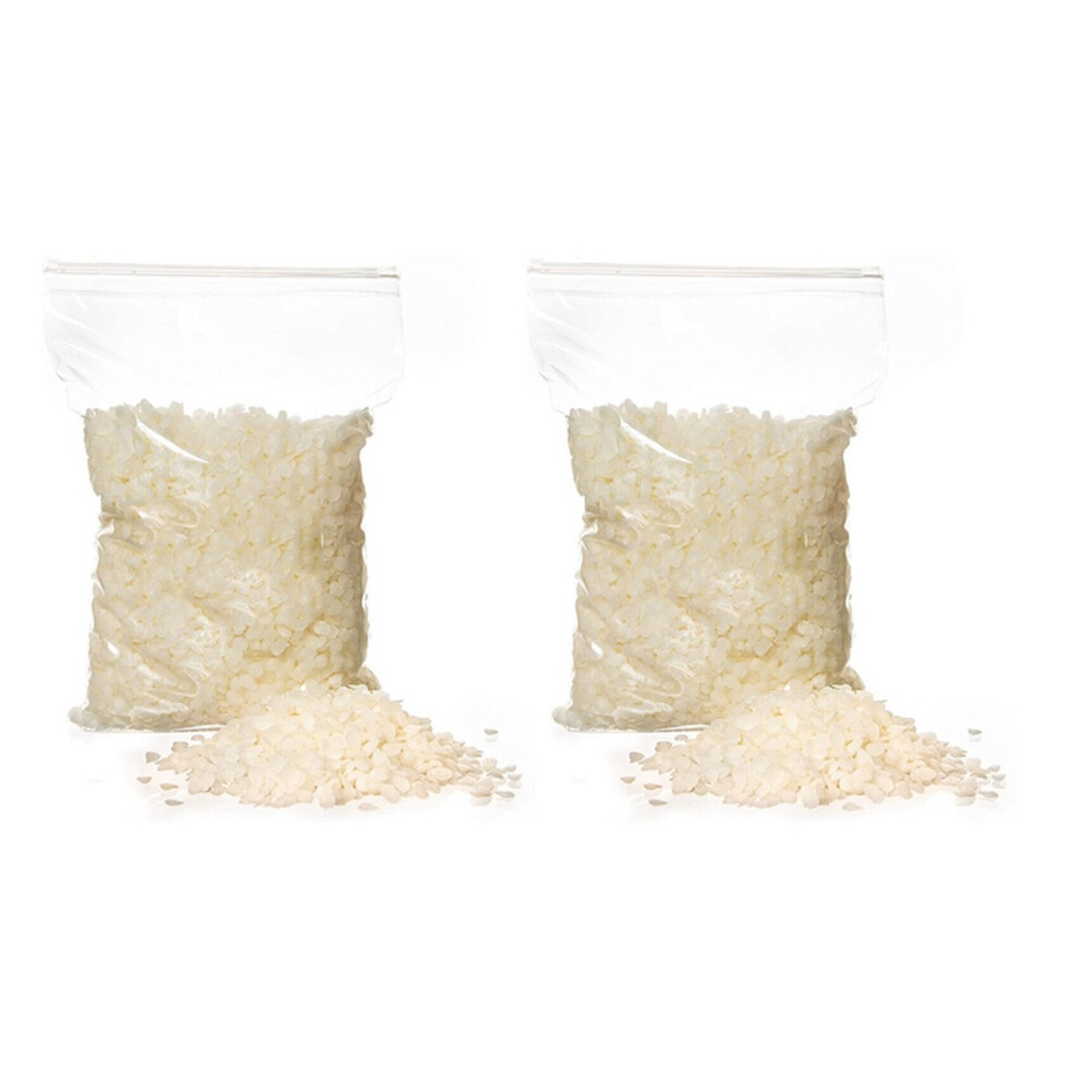2X White Beeswax Pellets for Candle Making , Easy Melt Beeswax Pastilles for DIY Candles, (1 LB)
