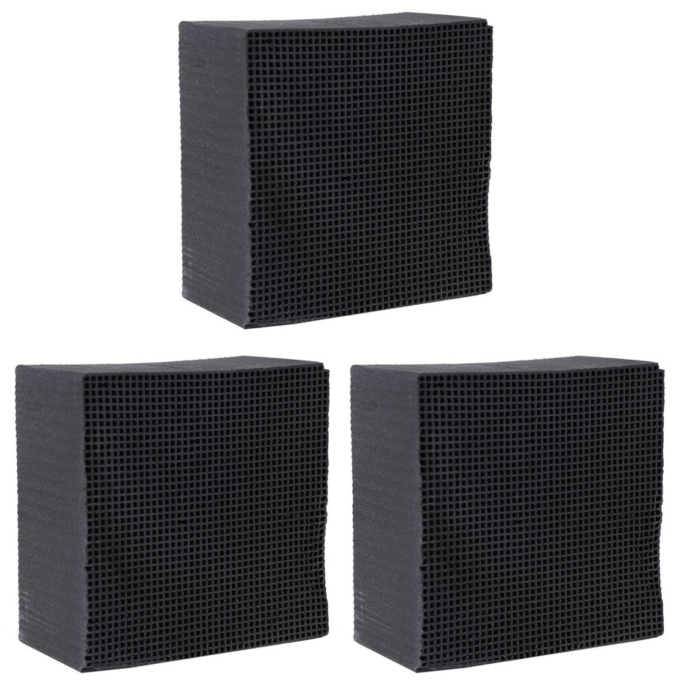 3X Activated Carbon Water Filter -Aquarium Water Purifier Cube Honeycomb Ultra Strong Filtration & Absorption Filter