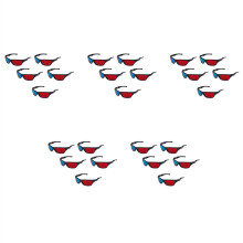 25X Rot und Blau Anaglyph Dimensional 3D VISION Brille für TV Film Spiel DVD