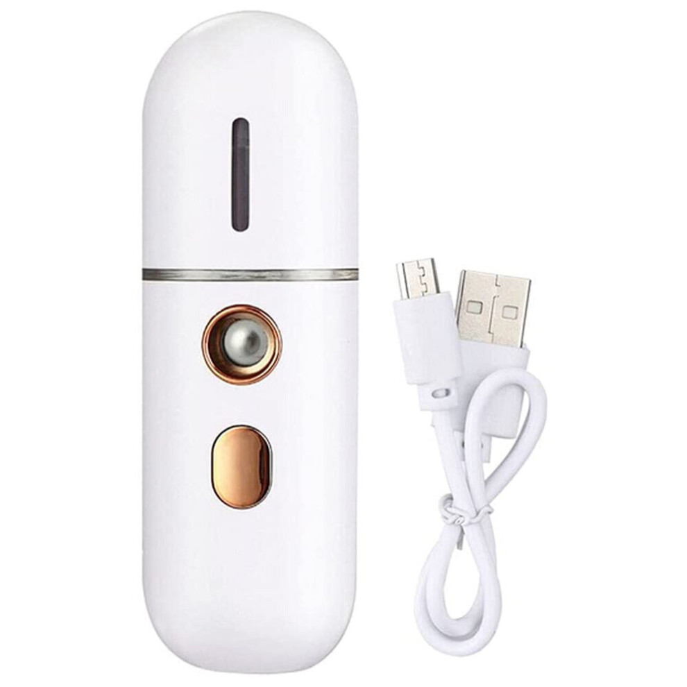 Portable Facial Steamer, Mini USB Facial Humidifier, Nano Facial Sprayer, Face Steamer Mist Spray Machine
