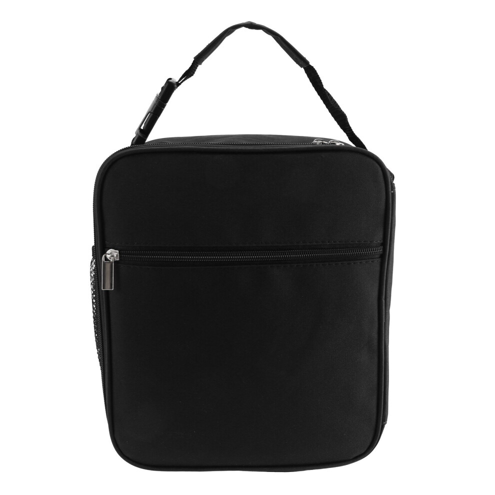 Lunch Bag-Insulated Lunch Box Durable Reusable Lunch Bag Adult Handbag Suitable for Men and Women (Black)