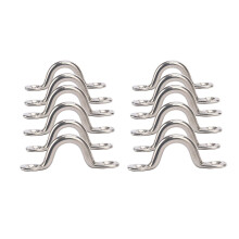 12er Pack Edelstahl Bimini Bootsverdeck PAD EYE, Ösenriemen, Festbinden, Kajakdeck, Festbinden Ankerpunkt
