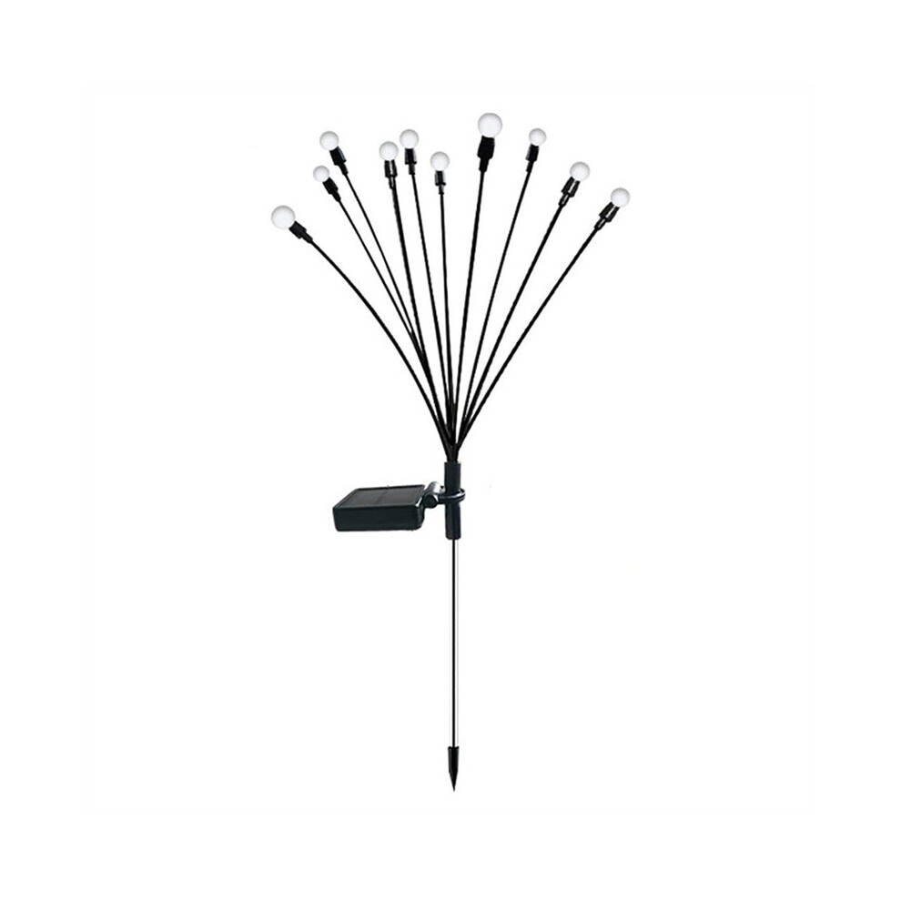 1PCS 10 Head Solar Powered Firefly Lights, 10 LED Outdoor Waterproof Solar Swaying Garden Lights
