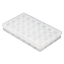 17 x 10,8 cm 28 Slots Schmuck Kunststoff Aufbewahrungsbox Strass Perlen Pillen Ohrringe Aufbewahrungsbox Container