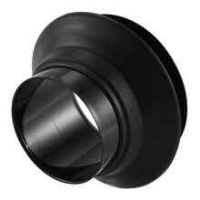 Bass Drum Enhancer ABS-kumi Bass Drum Enhancer mustalla porttireikÃsuojalla, Mic Hole Drum Head, musta