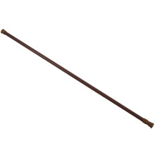 Extensible telescópico de muelle cargado de red de velo de tensión de la cortina Rail Pole Rods,70-120cm,color madera