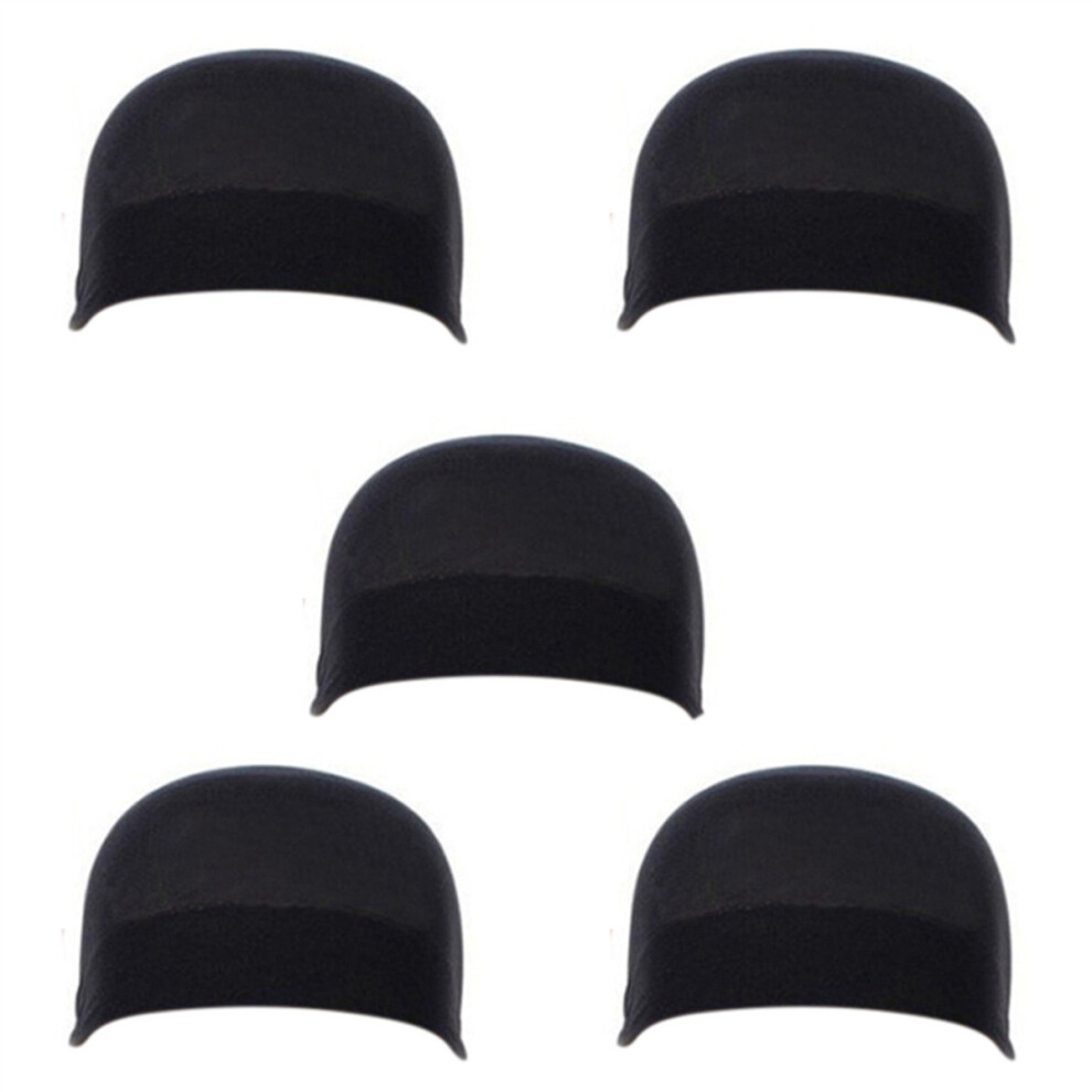 Deluxe Wig Cap Hair Net for Weave 10 Pieces/Pack Hair Wig Nets Stretch Mesh Wig Cap for Making Wigs Free Size(Black)