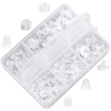CNNOTEPAD Rubber Earring Safety Back Plug Replacement Kit (550 -600Pcs)