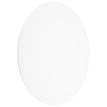 Plattenspieler-Acryl-Rutschmatte für Vinyl-LP-Plattenspieler - 2,5 mm dick für straffere Bässe - 12-Zoll-Plattenteller-Matte (weiß)