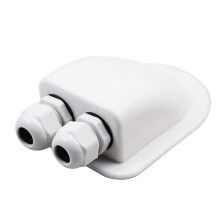 Double Wire Entry Gland Box Solarpanel Dach Wire Entry Gland Box Kabel Wohnmobil Double Hole RV Yacht Autozubehör
