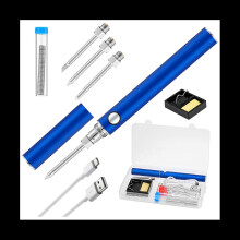 Cordless Soldering Iron Kit,Soldering Iron with Storage Box and 3Pcs Soldering Iron Tip,for Electronic Components